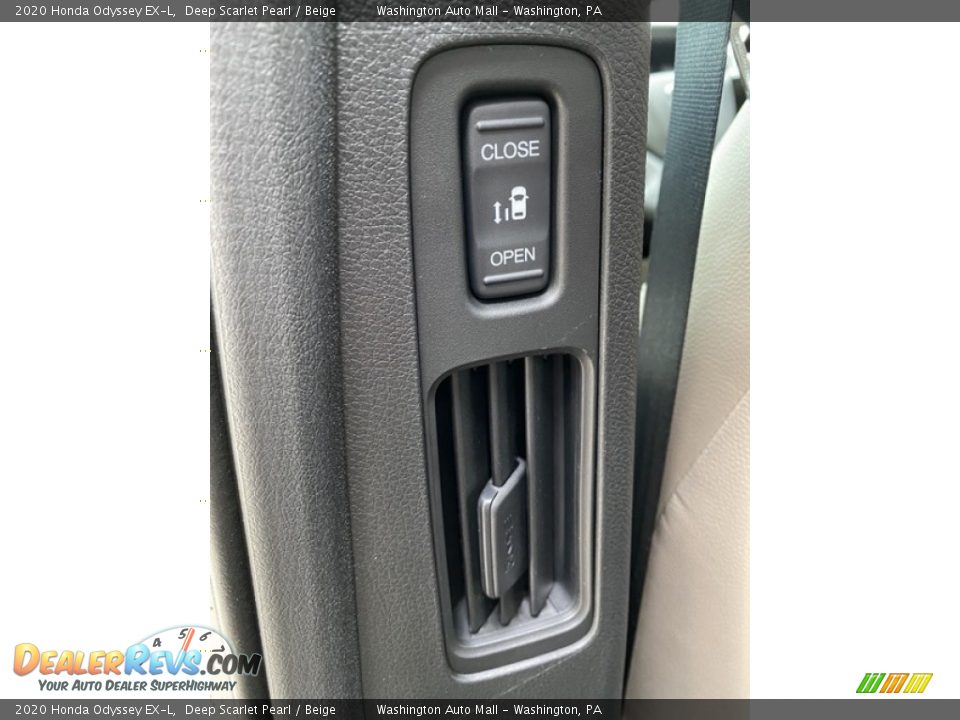2020 Honda Odyssey EX-L Deep Scarlet Pearl / Beige Photo #16