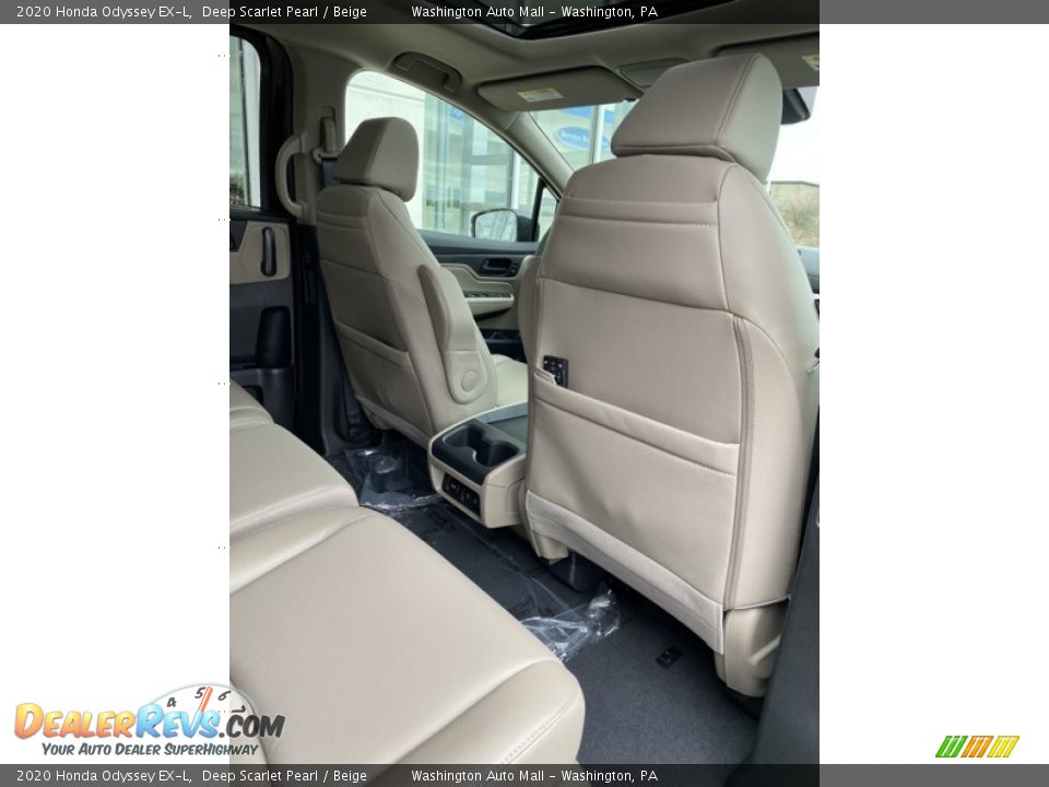 2020 Honda Odyssey EX-L Deep Scarlet Pearl / Beige Photo #24