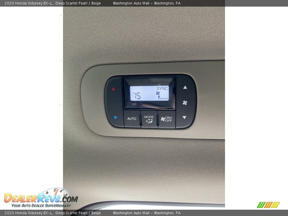2020 Honda Odyssey EX-L Deep Scarlet Pearl / Beige Photo #25
