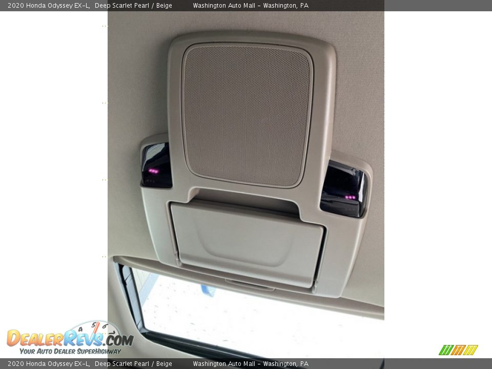 2020 Honda Odyssey EX-L Deep Scarlet Pearl / Beige Photo #26