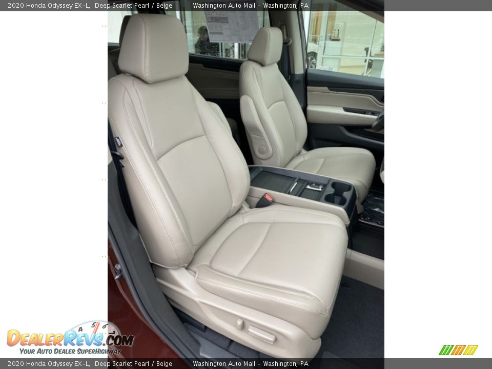 2020 Honda Odyssey EX-L Deep Scarlet Pearl / Beige Photo #29