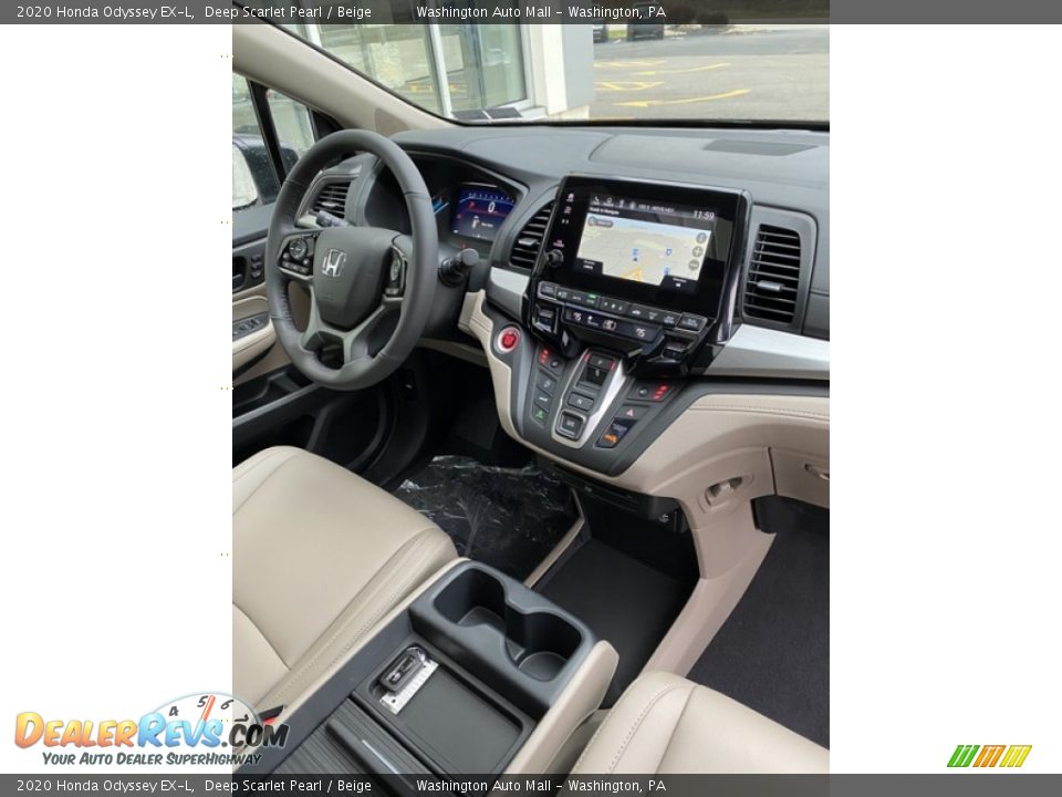 2020 Honda Odyssey EX-L Deep Scarlet Pearl / Beige Photo #30