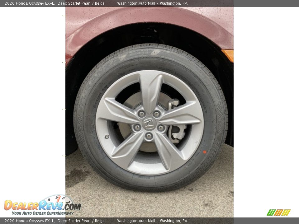 2020 Honda Odyssey EX-L Deep Scarlet Pearl / Beige Photo #32