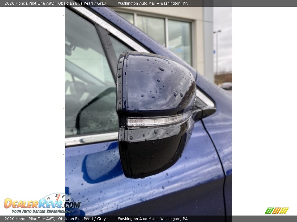 2020 Honda Pilot Elite AWD Obsidian Blue Pearl / Gray Photo #33