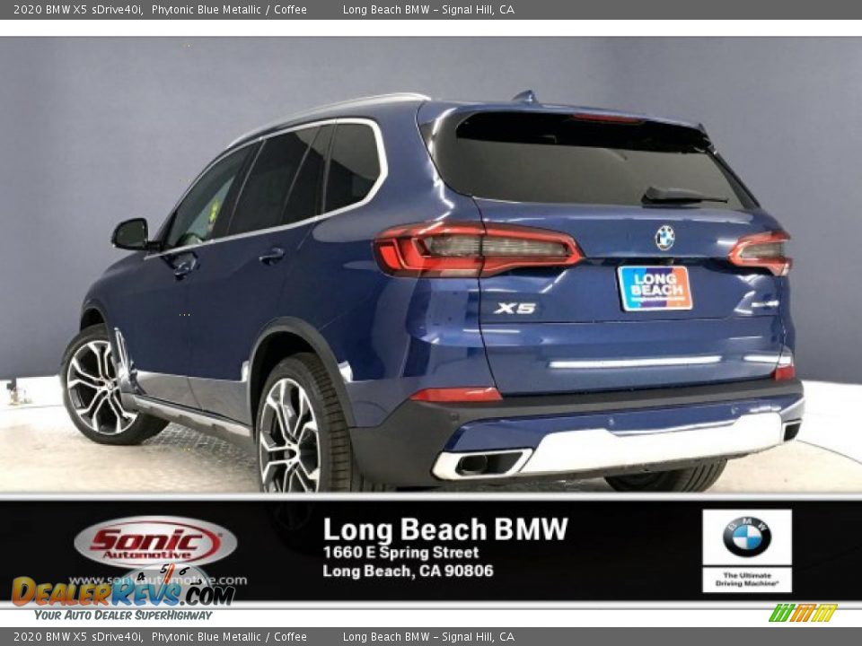 2020 BMW X5 sDrive40i Phytonic Blue Metallic / Coffee Photo #2
