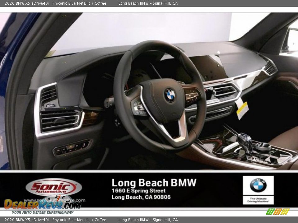 2020 BMW X5 sDrive40i Phytonic Blue Metallic / Coffee Photo #4