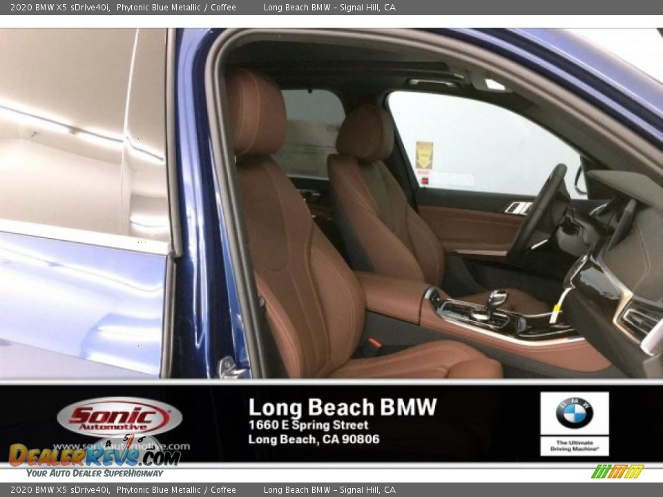 2020 BMW X5 sDrive40i Phytonic Blue Metallic / Coffee Photo #7