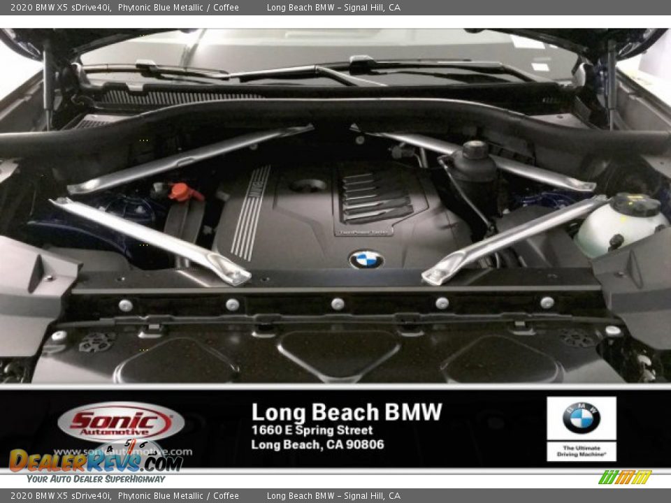 2020 BMW X5 sDrive40i Phytonic Blue Metallic / Coffee Photo #8