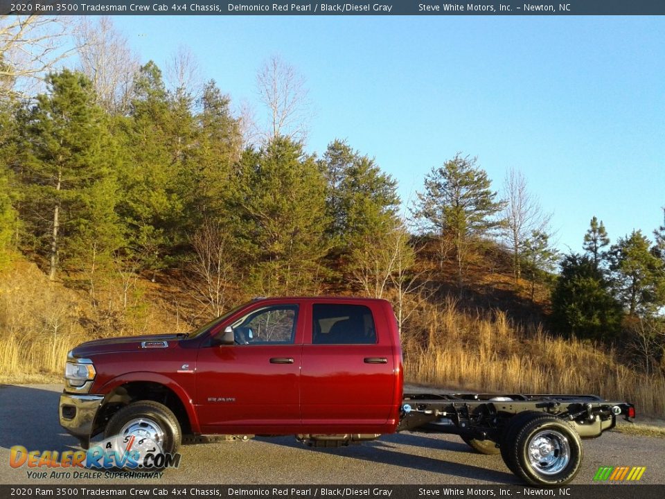 Delmonico Red Pearl 2020 Ram 3500 Tradesman Crew Cab 4x4 Chassis Photo #1