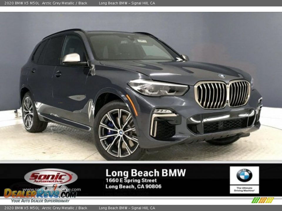 2020 BMW X5 M50i Arctic Grey Metallic / Black Photo #1