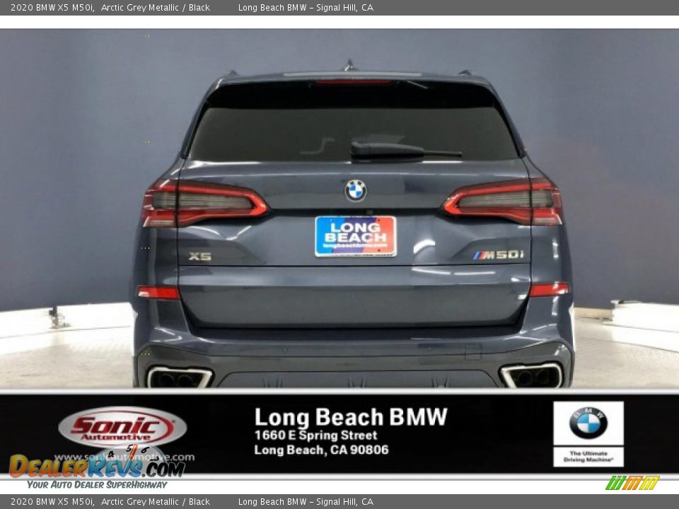 2020 BMW X5 M50i Arctic Grey Metallic / Black Photo #3