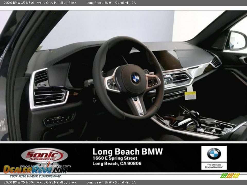 2020 BMW X5 M50i Arctic Grey Metallic / Black Photo #4