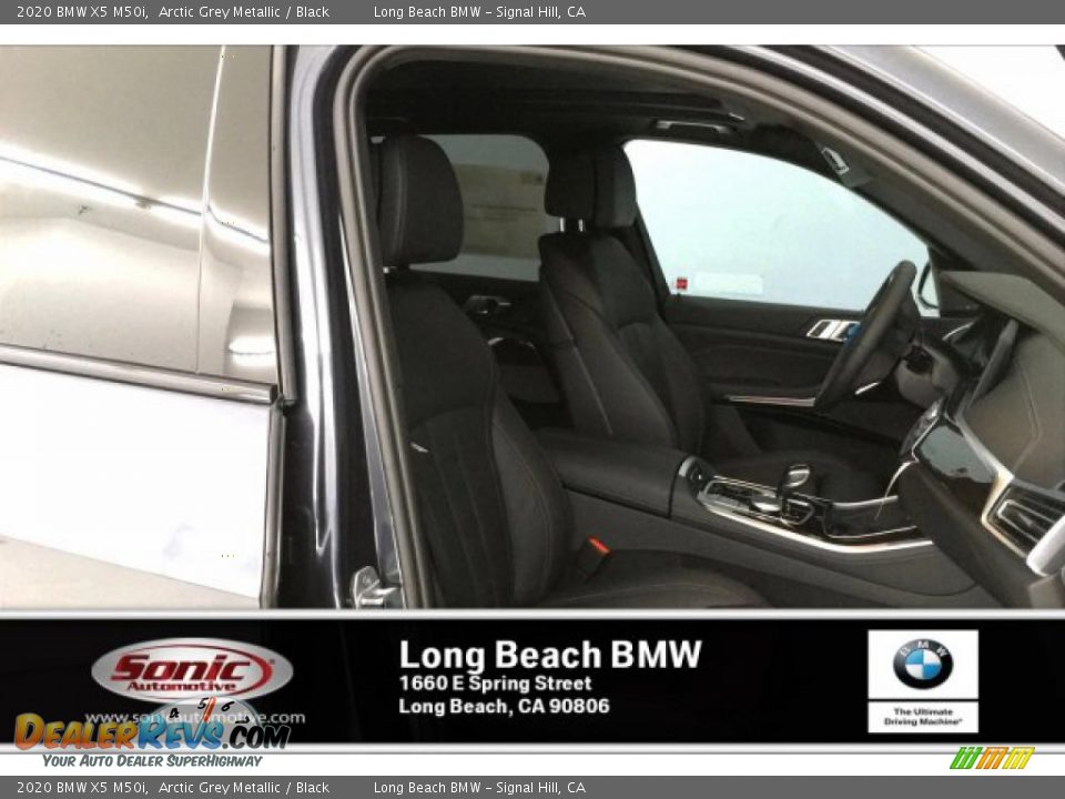 2020 BMW X5 M50i Arctic Grey Metallic / Black Photo #7