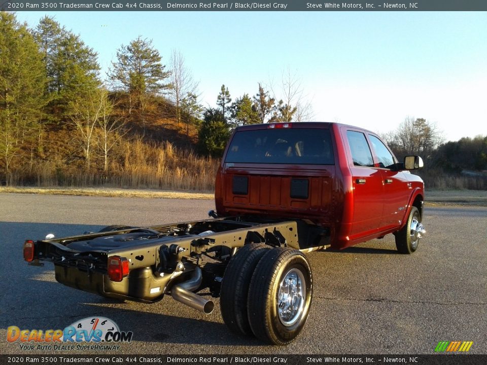 2020 Ram 3500 Tradesman Crew Cab 4x4 Chassis Delmonico Red Pearl / Black/Diesel Gray Photo #6