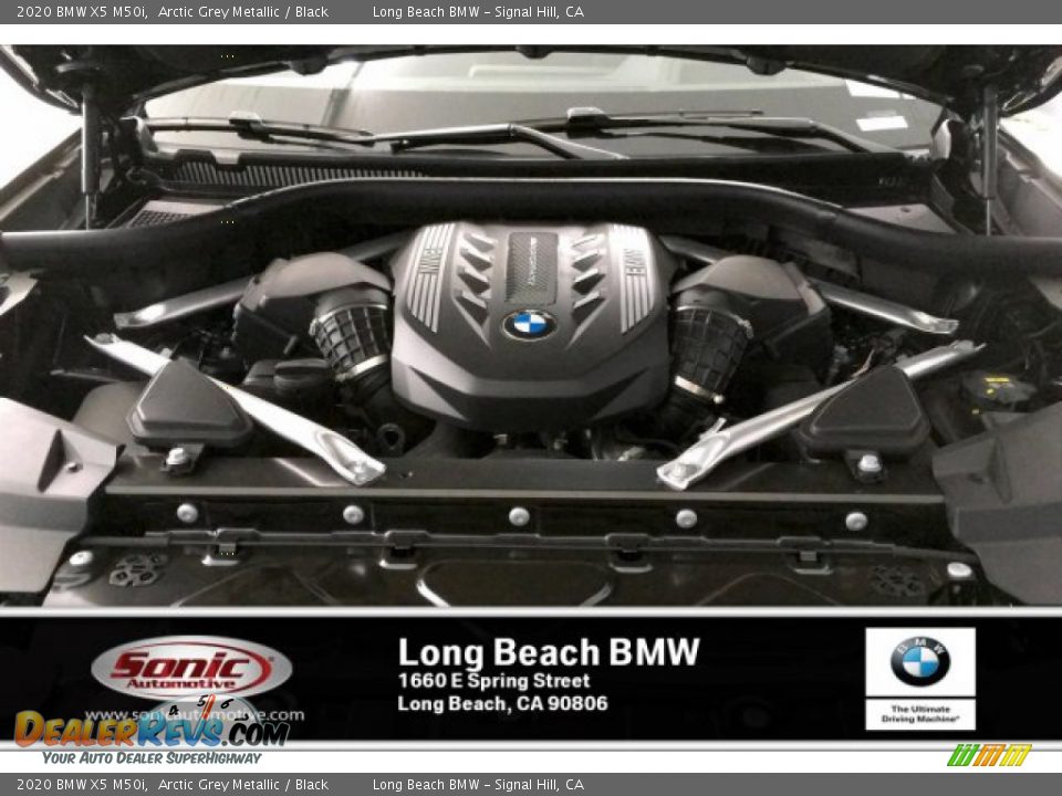 2020 BMW X5 M50i Arctic Grey Metallic / Black Photo #8