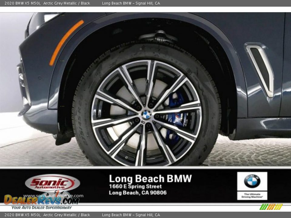 2020 BMW X5 M50i Arctic Grey Metallic / Black Photo #9