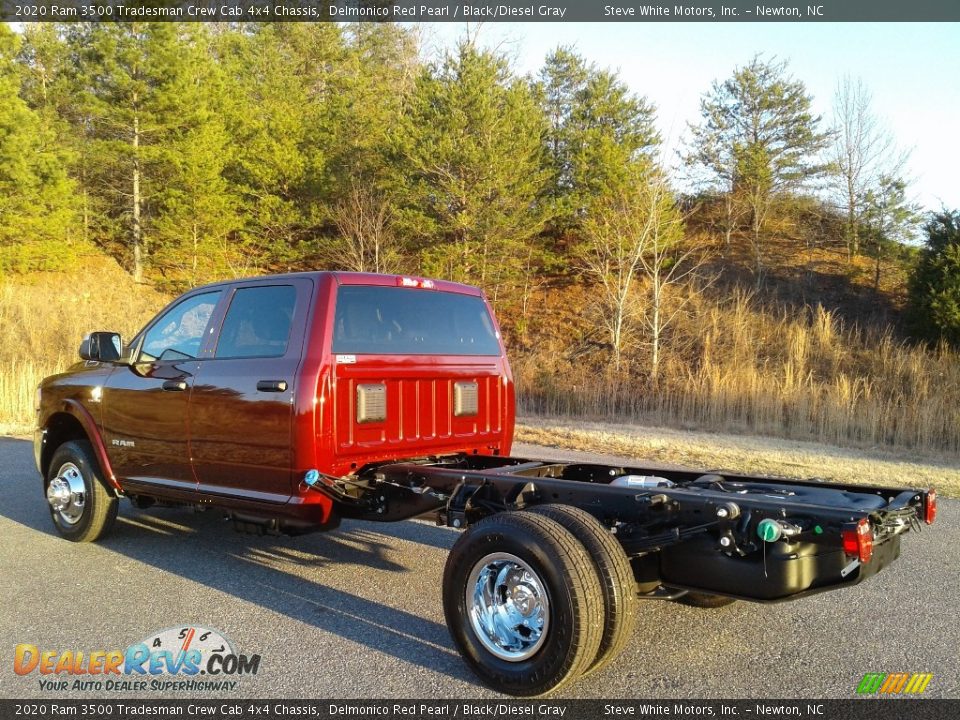 2020 Ram 3500 Tradesman Crew Cab 4x4 Chassis Delmonico Red Pearl / Black/Diesel Gray Photo #8
