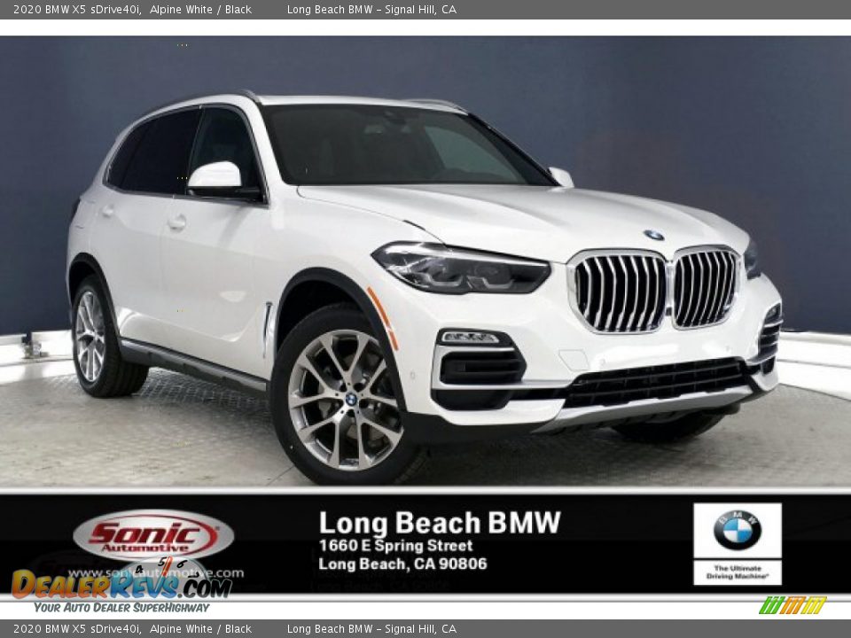 2020 BMW X5 sDrive40i Alpine White / Black Photo #1