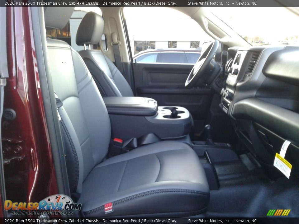 Black/Diesel Gray Interior - 2020 Ram 3500 Tradesman Crew Cab 4x4 Chassis Photo #16