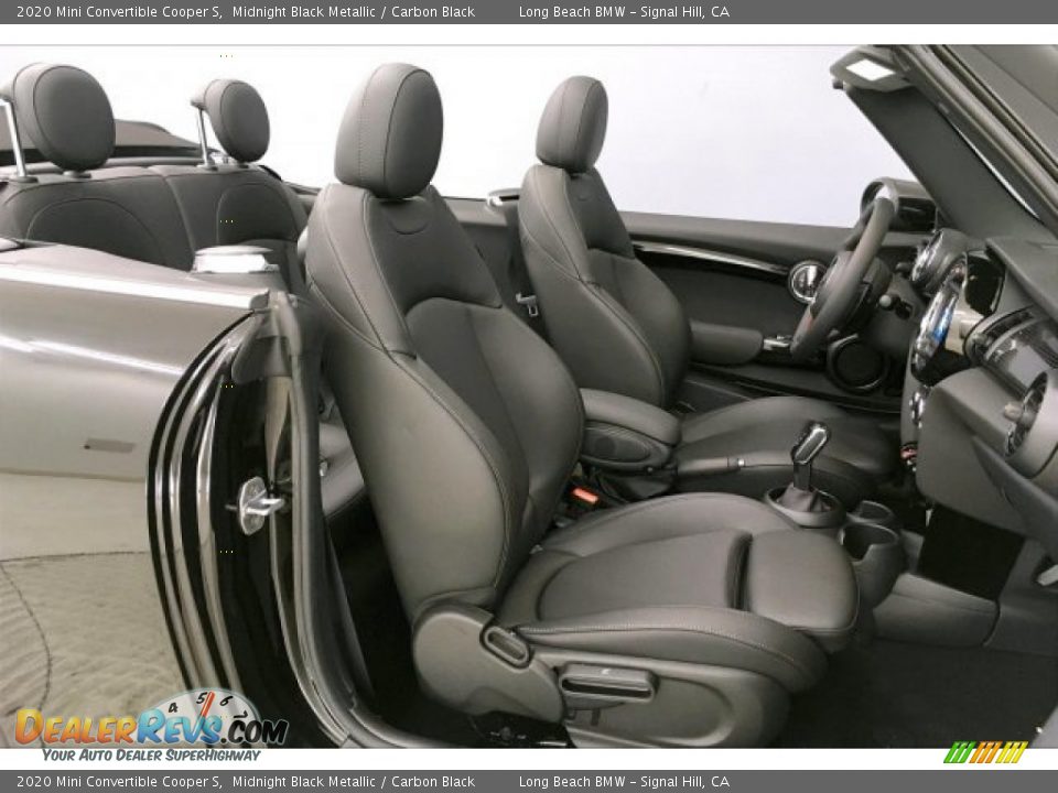 2020 Mini Convertible Cooper S Midnight Black Metallic / Carbon Black Photo #7