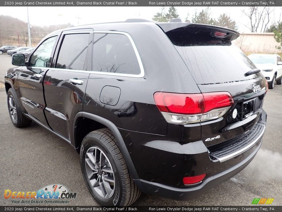 2020 Jeep Grand Cherokee Limited 4x4 Diamond Black Crystal Pearl / Black Photo #3
