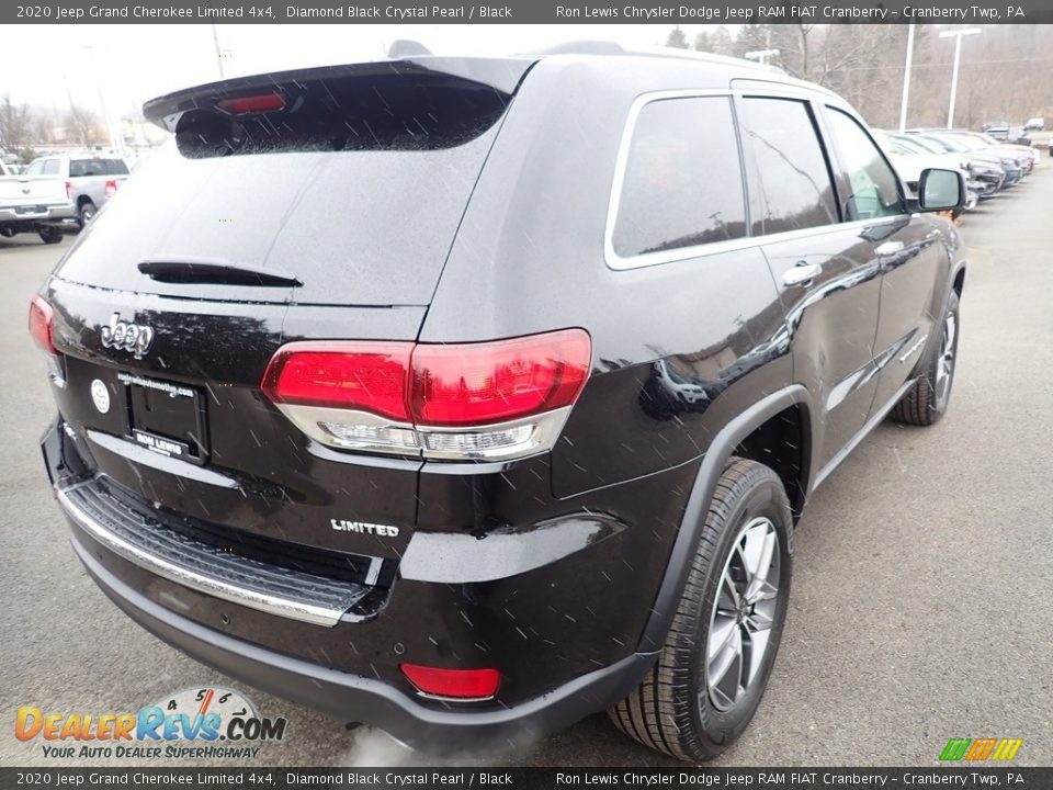 2020 Jeep Grand Cherokee Limited 4x4 Diamond Black Crystal Pearl / Black Photo #5