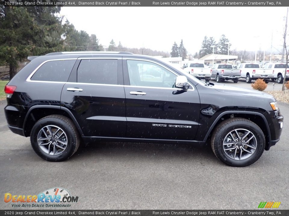 2020 Jeep Grand Cherokee Limited 4x4 Diamond Black Crystal Pearl / Black Photo #6