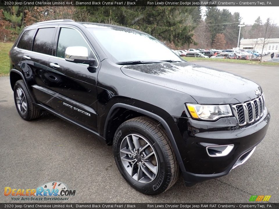 2020 Jeep Grand Cherokee Limited 4x4 Diamond Black Crystal Pearl / Black Photo #7
