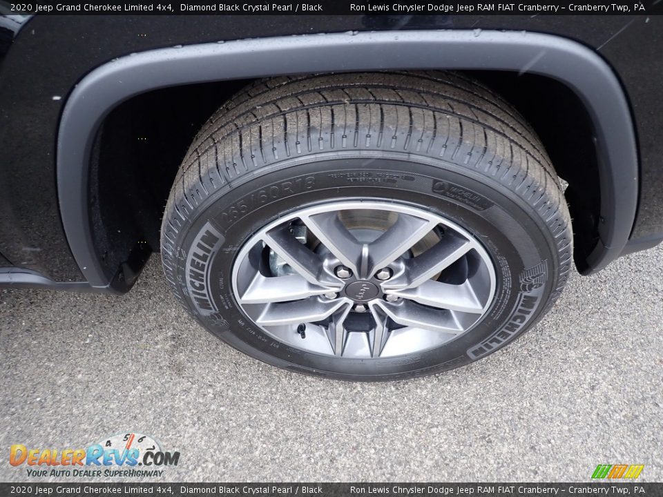 2020 Jeep Grand Cherokee Limited 4x4 Diamond Black Crystal Pearl / Black Photo #8