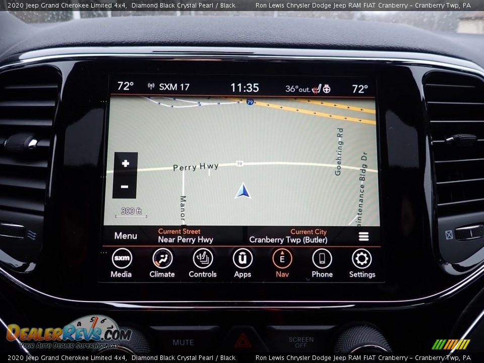 2020 Jeep Grand Cherokee Limited 4x4 Diamond Black Crystal Pearl / Black Photo #20