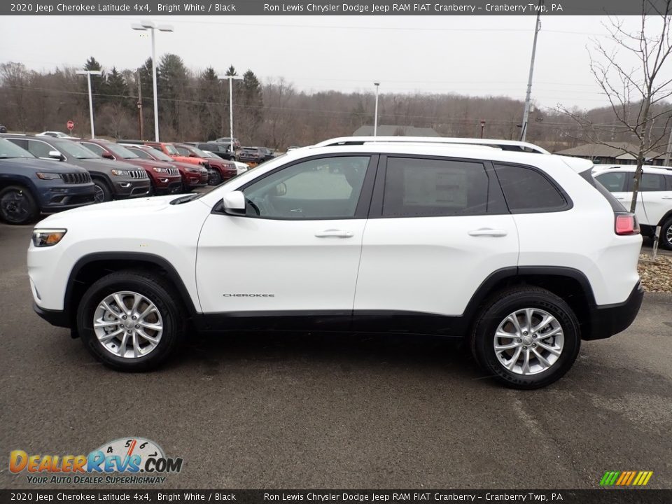 2020 Jeep Cherokee Latitude 4x4 Bright White / Black Photo #2