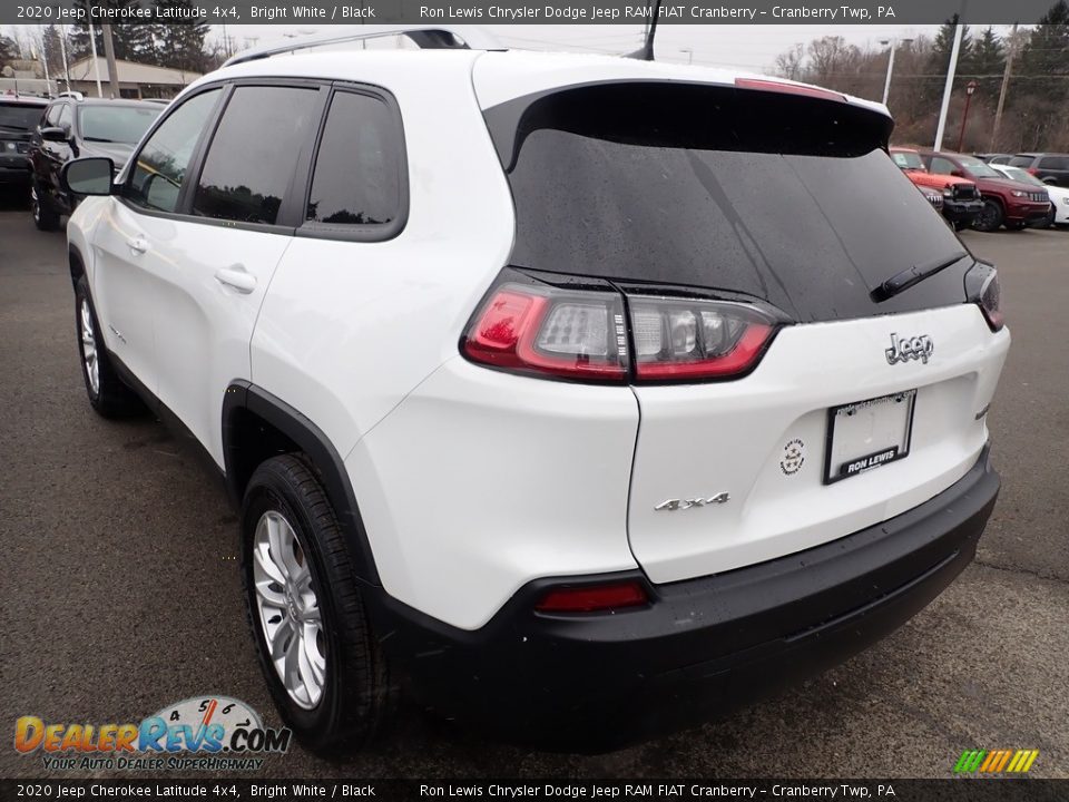 2020 Jeep Cherokee Latitude 4x4 Bright White / Black Photo #3