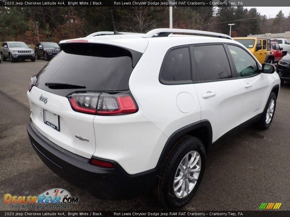 2020 Jeep Cherokee Latitude 4x4 Bright White / Black Photo #5