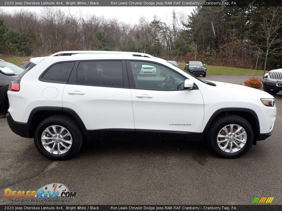 2020 Jeep Cherokee Latitude 4x4 Bright White / Black Photo #6