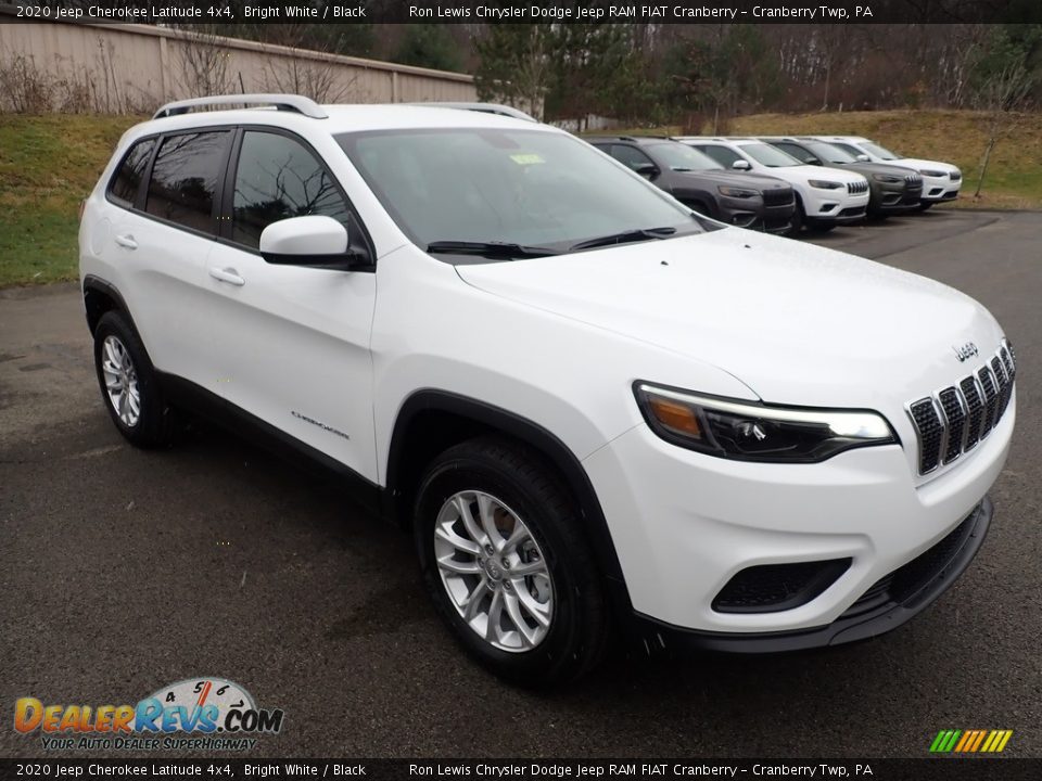 2020 Jeep Cherokee Latitude 4x4 Bright White / Black Photo #7