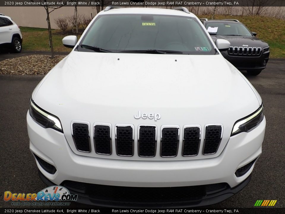 2020 Jeep Cherokee Latitude 4x4 Bright White / Black Photo #8