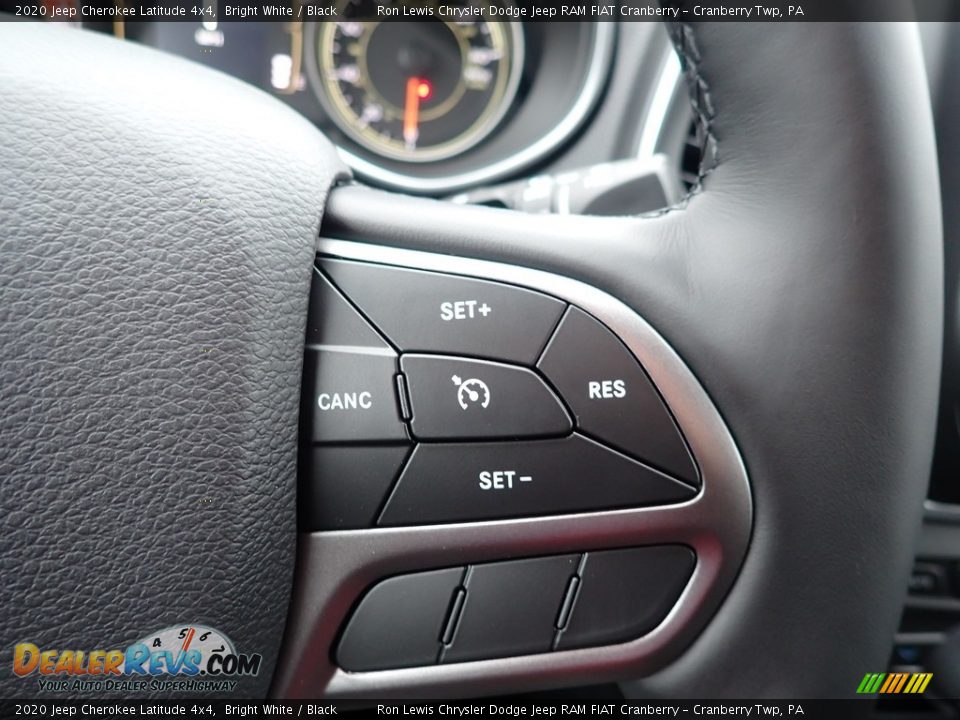 2020 Jeep Cherokee Latitude 4x4 Bright White / Black Photo #18