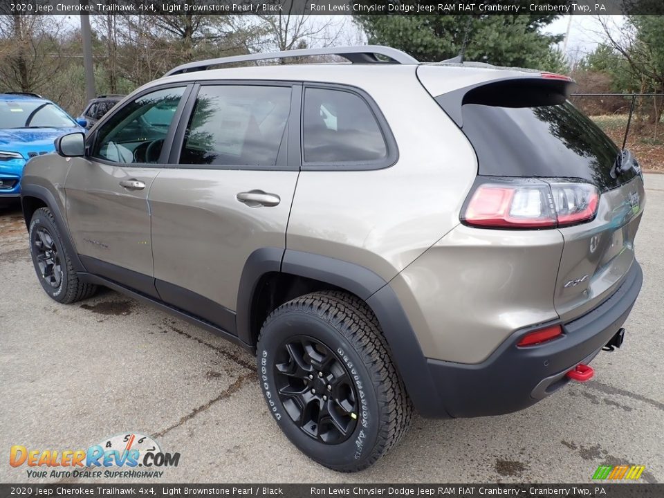2020 Jeep Cherokee Trailhawk 4x4 Light Brownstone Pearl / Black Photo #3