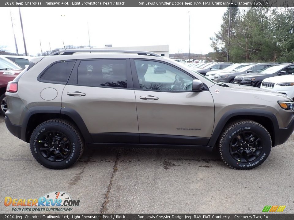 2020 Jeep Cherokee Trailhawk 4x4 Light Brownstone Pearl / Black Photo #6