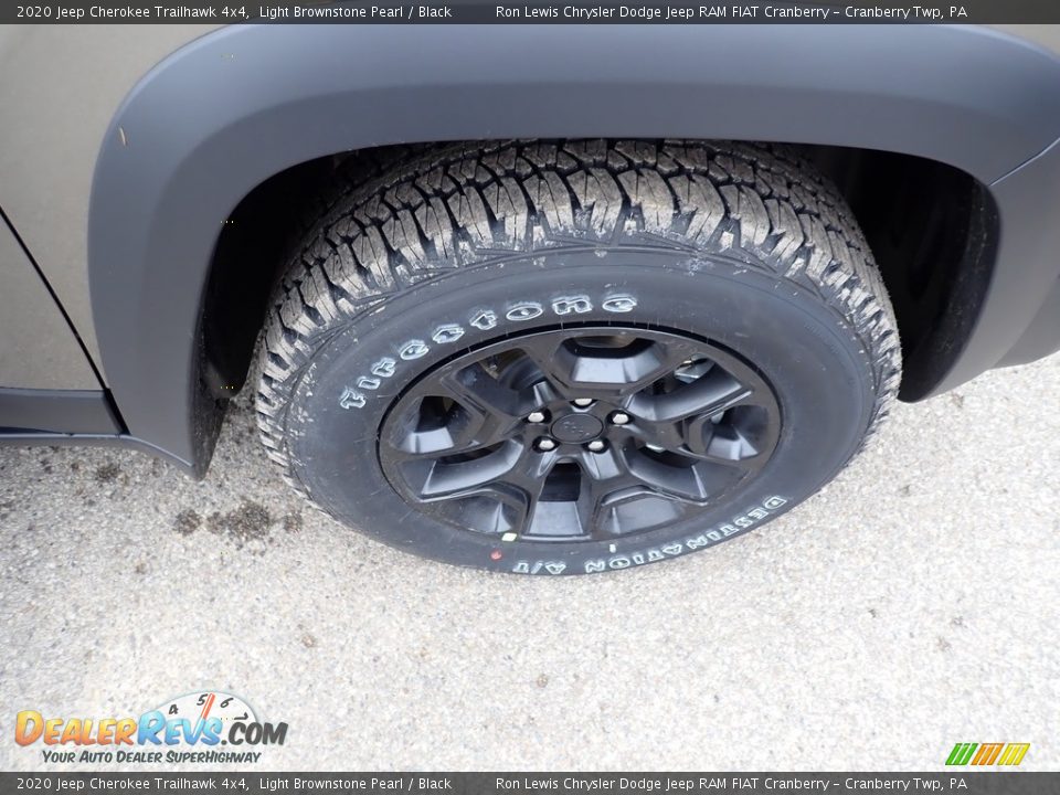 2020 Jeep Cherokee Trailhawk 4x4 Light Brownstone Pearl / Black Photo #9