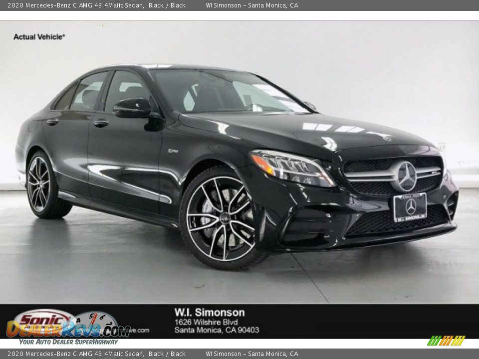 2020 Mercedes-Benz C AMG 43 4Matic Sedan Black / Black Photo #1