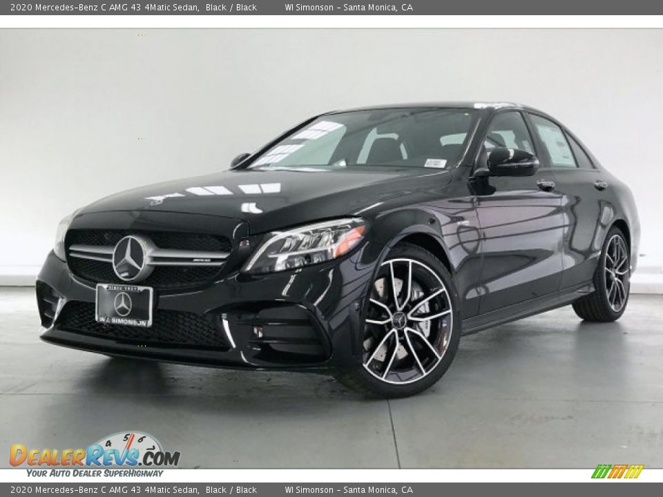 Front 3/4 View of 2020 Mercedes-Benz C AMG 43 4Matic Sedan Photo #12