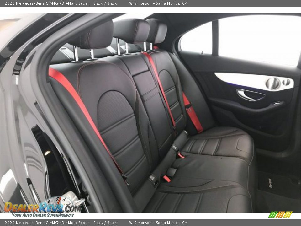Rear Seat of 2020 Mercedes-Benz C AMG 43 4Matic Sedan Photo #13