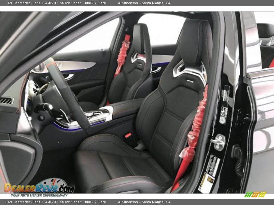 Black Interior - 2020 Mercedes-Benz C AMG 43 4Matic Sedan Photo #14