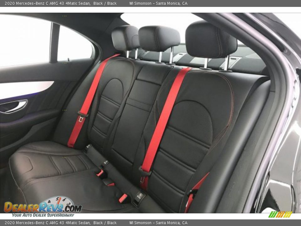 Rear Seat of 2020 Mercedes-Benz C AMG 43 4Matic Sedan Photo #15