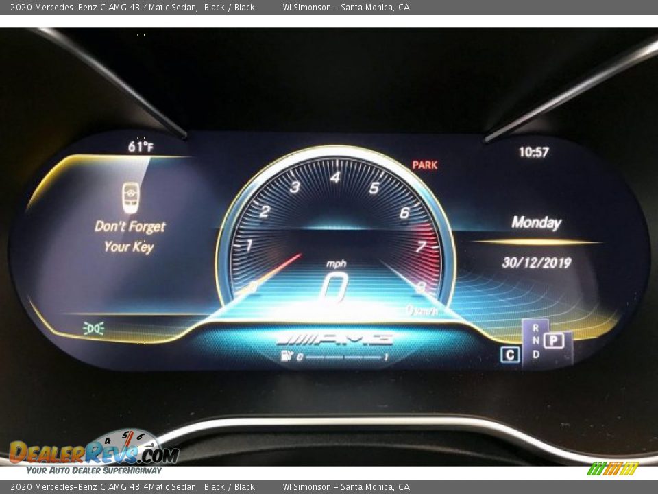 2020 Mercedes-Benz C AMG 43 4Matic Sedan Gauges Photo #20