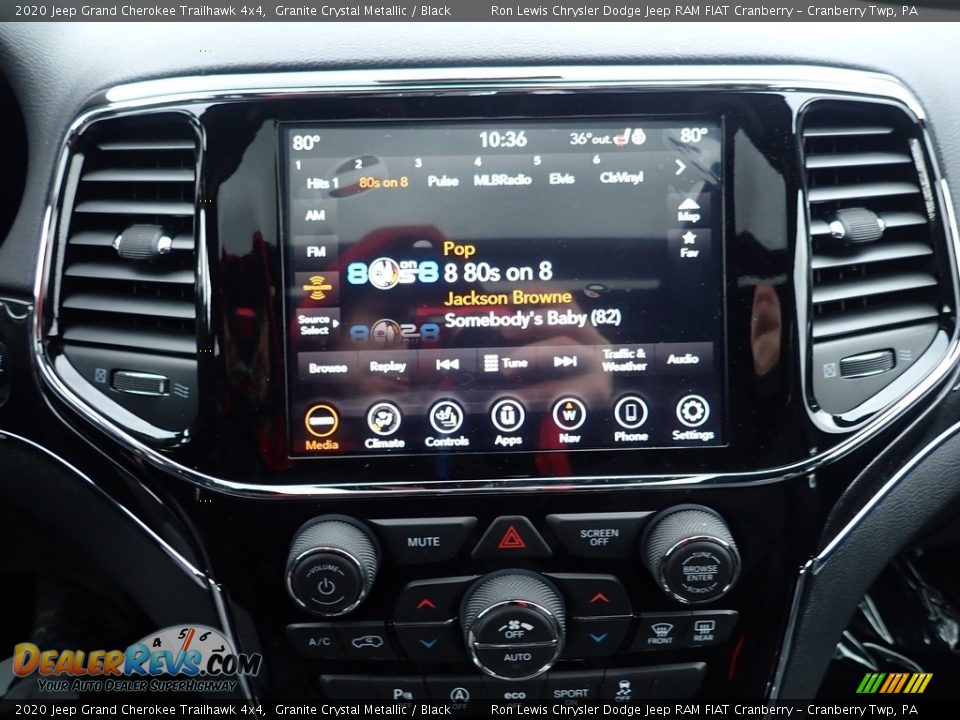 2020 Jeep Grand Cherokee Trailhawk 4x4 Granite Crystal Metallic / Black Photo #17