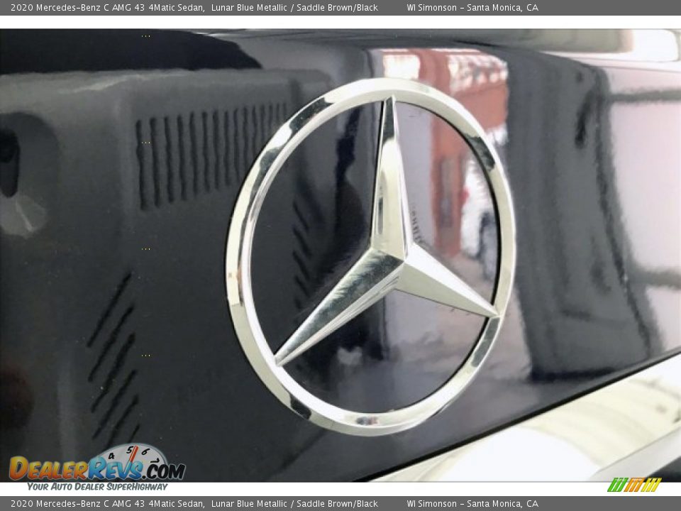 2020 Mercedes-Benz C AMG 43 4Matic Sedan Lunar Blue Metallic / Saddle Brown/Black Photo #7