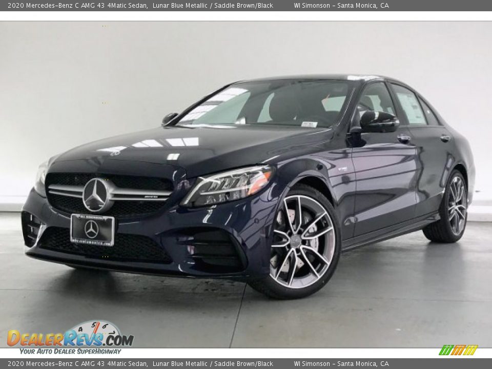 Front 3/4 View of 2020 Mercedes-Benz C AMG 43 4Matic Sedan Photo #12