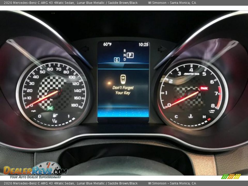 2020 Mercedes-Benz C AMG 43 4Matic Sedan Lunar Blue Metallic / Saddle Brown/Black Photo #20